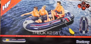 Új Bestway Treck Hydro-Force X2 gumicsónak szett gumi csónak 262x145 cm