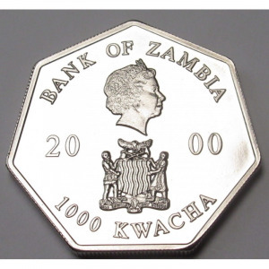 Zambia, 1000 kwacha 2001 PP - Naptárérem aUNC+