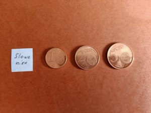 Szlovénia euro 1-2-5 cent aUnc-UNC