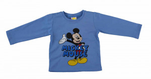 Hosszú ujjú kisfiú póló Mickey egér mintával