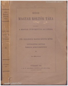 Régi Magyar Költők Tára - Gyöngyösi István összes költeményei II. (1921.)