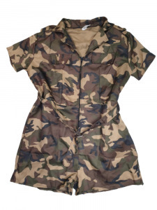 Női XL-es terepszínű katonai ruha, jelmezruha