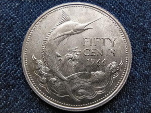 Bahama-szigetek II. Erzsébet (1952-) .800 ezüst 50 cent 1966 (id62532)