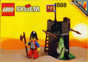 Lego Classic Castle 1888 Black Knights Guardshack 1992