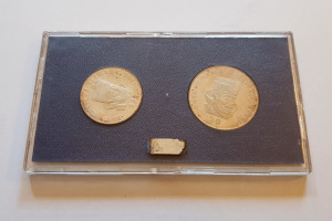 1966 Zrínyi Miklós, ezüst 25-50 Forint, Proof, eredeti MNB tokban