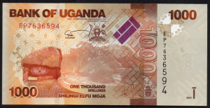 Uganda 1000 shilingi UNC 2021