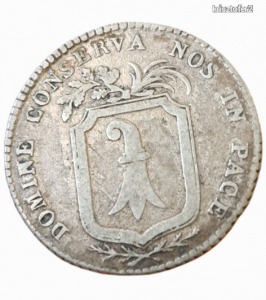 Svájc, 1809 Basel 3 batzen, ezüst