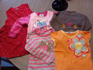 Gyerek baba póló pulóver ruha Használt 92-98  Megbízható eladó!Több termék EGY postadíj!LEÁRAZVA!