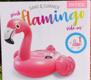 Új bontatlan Intex flamingó matrac 142x137x97cm felfújható strand úszó