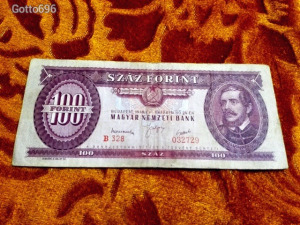 1949 -es 100 forint -os Bankó Egyenes szárú hármassal Ritkább  !!!!! (L0629)