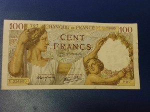 Franciaország  100 frank  1941  F
