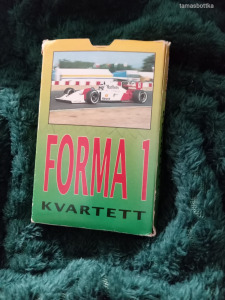 AUTÓKVARTETT Forma 1 (1992) RETRO autóskártya (Eredeti dobozában)
