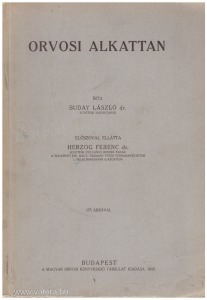Buday László dr.: Orvosi alkattan (1943.)