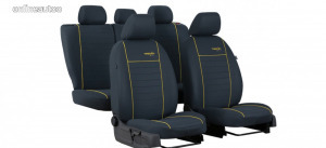 AUDI 80 (B3, B4) Univerzális Üléshuzat Trend Line textil szürke/sárga színben