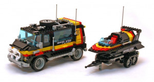 Lego 5581 - Magic Flash - Model team Egyterű Furgon + Utánfutó + Motorcsónak (RITKA)
