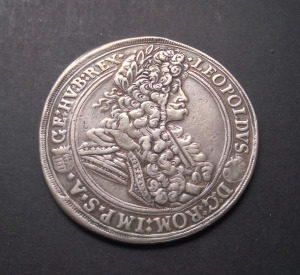 Ausztria Magyarország I. Lipót 1 Tallér 1698 KB 27,89 g ezüst
