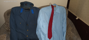 Munkásőr egyenruha(zakó,nadrág,ing,sapka,nyakkendő)