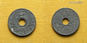 Lengyelország 1939 5 groszy