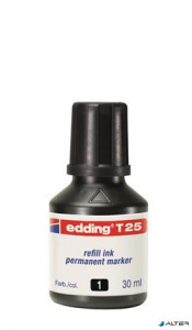 Utántöltő alkoholos markerhez, EDDING 'T25', fekete
