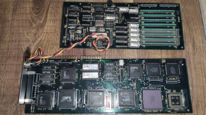 RETRO PC alkatrész - alaplap - 386 - ipari alaplap - INDUSTRIAL CPU CARD - 386 -16 - hibás