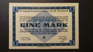 Német hadifogolytábor Groß-Poritsch 2 Márka 1916 aUNC  (A1-12)