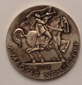 A Magyar Nemzetért ezüstérem Ag(.999) 31,1g