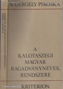 R-B. Gergely Piroska:A kalotaszegi magyar....(*BO)
