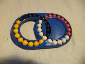 [ABC] Hungarian Rings logikai játék, szovjet verzió, ritka (6653)