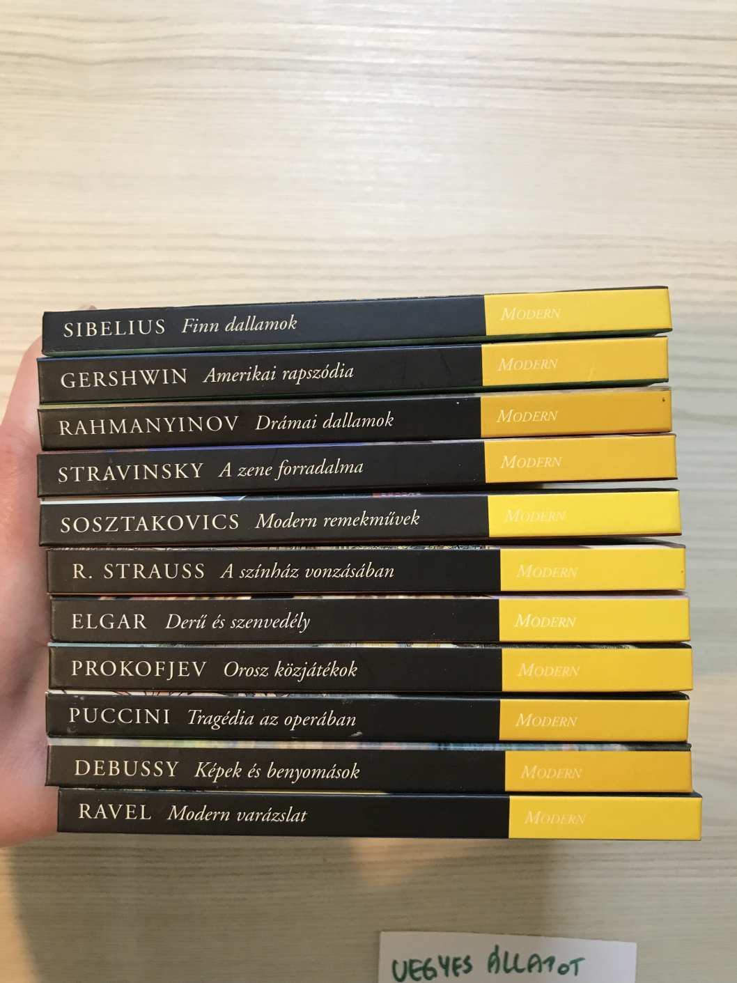 A ZENESZERZÉS KLASSZIKUSAI: MODERN, komolyzenei CD csomag