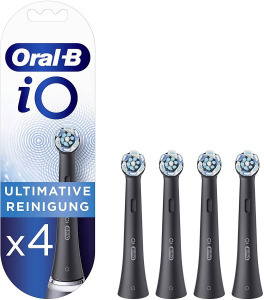 Oral-B iO CB-4 Feltűzhető fogkefe elektromos fogkeféhez 4 db Fekete