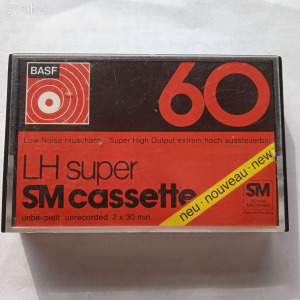RARE lot de 60 NEW BASF 60 FERRO SUPER CASSETTE TAPES LHI 60 Made in RARE lot de 60 NEW BASF 60 FERRO SUPER CASSETTE TAPES LHI 60 Made in