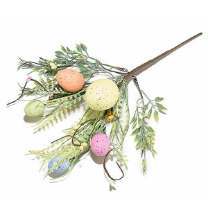 Tavaszi - tojásos dekorációs ág - 18 cm