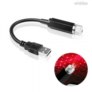 Éjszaki USB LÉZER projektor lámpa dekoráció világítás otthon autó égbolt effekt KIÁRUSÍTÁS = 1FT NMÁ