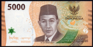 Indonézia 5000 rúpia UNC 2022