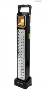 Multifunkciós Torony 48 LED + 1 COB LED Lámpa vészlámpa akkumulátoros Napelemes munkalámpa elemlá...