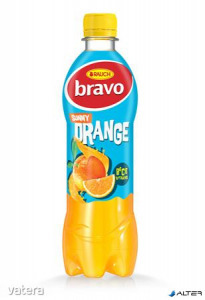 Gyümölcsital, 10%, 0,5 l, RAUCH Bravo, narancs