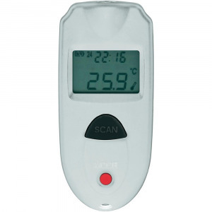 Mini infra hőmérő és levegő hőmérő, 1:1-es optikával -33 +110 °C-ig Voltcraft IR 110-1S
