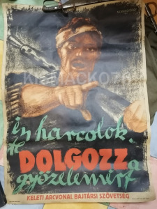 KABSZ, Keleti Arcvonal Bajtársi Szövetség plakát, Szálasi 1944 (2248) Kép