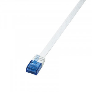 LogiLink U/UTP SlimLine lapos patch kábel Cat.6 3m fehér  (CF2061U) (CF2061U)