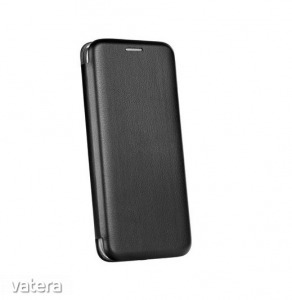 Forcell Elegance LG K51S / LG K41S oldalra nyíló mágneses könyv tok szilikon belsővel fekete