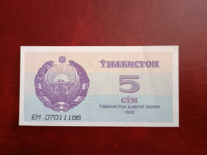 5 szom 1992 Üzbegisztán