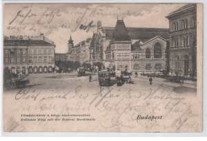 Budapest - Központi vásárcsarnok, Vámház körút, 1904 (T)