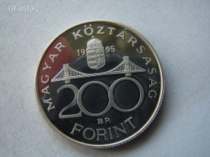 EZÜST MK PROOF 200 FORINT, 1995. 1 DB. 1 FT-RÓL! 12 GR.