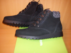 Új női Waldlaufer bőr bokacipő,UK4,5 nubuk bakancs 38 boka cipő,fűzős/cipzáras téli cipő,egészcipő
