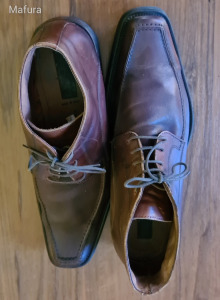 Olasz puha barna férfi félmagas cipő