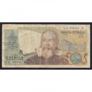 Olaszország, 2000 lire 1973 F