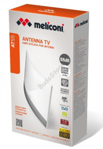 Meliconi AT 55 erősített beltéri antenna DVB-T 55dB 881014BA