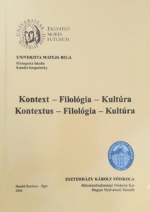 Kontextus - Filológia - Kultúra - Zimányi Árpád (szerk)