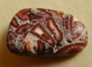 ÁSVÁNY Natural Leopard stone polished (Leopard jasper, pink Rhyolite)