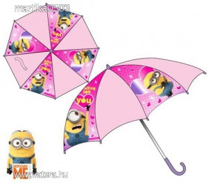 Gyerek esernyő - Minions Rózsaszín 65cm